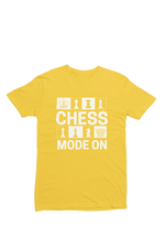 Men Regular Fit Tshirt - Chess Mode On Men Regular Fit Tshirt 180 Yellow | Fullmoon Styles