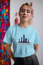 Premium Sky Blue Regular Fit Tshirt for Women - 180 GSM Cotton | Fullmoon Styles