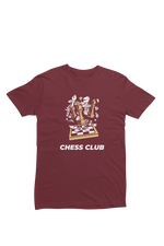 Men Regular Fit Tshirt - Chess Club Men Regular Fit Tshirt 180 Maroon | Fullmoon Styles