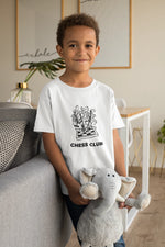 Chess Club Kids Regular Fit Tshirt 180 White Regular Fit Tshirt - Premium Cotton Kids Wear