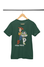 Bottle Green Regular Fit Tshirt - Woody And Buzz Friends Forever Women Regular Fit Tshirt 180 Design | Women Fashion