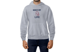 Music Is My Life Men Regular Fit Hoodie 320 Gray Regular Fit Hoodie - Premium Cotton Men Wear