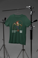 Men Regular Fit Tshirt - Woody Cowboy Mode On Men Regular Fit Tshirt 180 Bottle Green | Fullmoon Styles