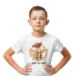 Toy Story Woody Sheriff Kids Regular Fit Tshirt 180 White Regular Fit Tshirt - Premium Cotton Kids Wear