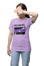 Rock N Roll With Music Women Oversized 210 Lavender Oversized - Premium Cotton Women Wear