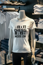 White Regular Fit Tshirt - Chess Mode On Women Regular Fit Tshirt 180 Design | Women Fashion