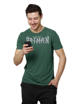 Comfortable Men Regular Fit Tshirt in Bottle Green - 180 GSM | Fullmoon Styles