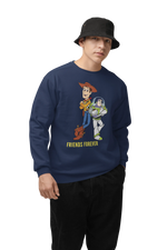 Premium Navy Blue Regular Fit Sweatshirt for Men - 320 GSM Cotton | Fullmoon Styles