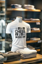 White Regular Fit Tshirt - Chess Mode On Men Regular Fit Tshirt 180 Design | Men Fashion
