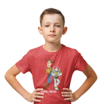 Kids Regular Fit Tshirt - Woody And Buzz Friends Forever Kids Regular Fit Tshirt 180 Red | Fullmoon Styles