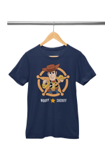 Premium Navy Blue Regular Fit Tshirt for Women - 180 GSM Cotton | Fullmoon Styles