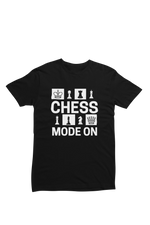 Women Regular Fit Tshirt - Chess Mode On Women Regular Fit Tshirt 180 Black | Fullmoon Styles