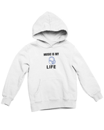 Women Regular Fit Hoodie - Music Is My Life Women Regular Fit Hoodie 320 White | Fullmoon Styles