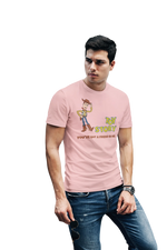 Toy Story Woody Men Oversized 240 Baby Pink Oversized - Premium Cotton Men Wear