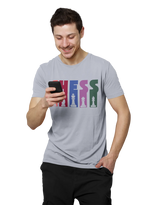 Chess Men Regular Fit Tshirt 180 Gray Regular Fit Tshirt - Premium Cotton Men Wear