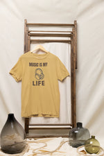 Premium Beige Regular Fit Tshirt for Women - 180 GSM Cotton | Fullmoon Styles