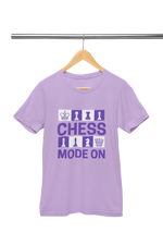 Women Regular Fit Tshirt - Chess Mode On Women Regular Fit Tshirt 180 Lavender | Fullmoon Styles