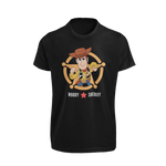 Men Oversized - Toy Story Woody Sheriff Men Oversized 180 Black | Fullmoon Styles