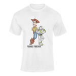 Men Oversized - Woody And Buzz Friends Forever Men Oversized 210 White | Fullmoon Styles