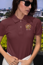 Toy Story Woody Sheriff Women Polo Shirt 220 Maroon Polo Shirt - Premium Cotton Women Wear