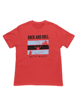 Women Oversized - Rock N Roll With Music Women Oversized 210 Red | Fullmoon Styles