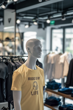 Beige Oversized - Music Is My Life Men Oversized 240 Design | Men Fashion