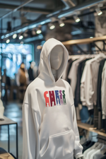 White Regular Fit Hoodie - Chess Women Regular Fit Hoodie 320 Design | Women Fashion