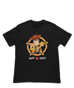 Women Oversized - Toy Story Woody Sheriff Women Oversized 180 Black | Fullmoon Styles