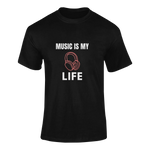 Men Oversized - Music Is My Life Men Oversized 240 Black | Fullmoon Styles