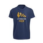 Women Regular Fit Tshirt - Lets Make Some Noise Women Regular Fit Tshirt 180 Navy Blue | Fullmoon Styles