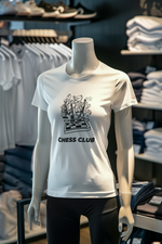 White Regular Fit Tshirt - Chess Club Women Regular Fit Tshirt 180 Design | Women Fashion