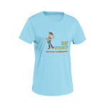 Women Regular Fit Tshirt - Toy Story Woody Women Regular Fit Tshirt 180 Sky Blue | Fullmoon Styles