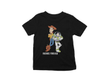 Kids Regular Fit Tshirt - Woody And Buzz Friends Forever Kids Regular Fit Tshirt 180 Black | Fullmoon Styles
