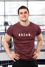 Comfortable Men Regular Fit Tshirt in Maroon - 180 GSM | Fullmoon Styles