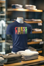 Navy Blue Oversized - Chess Men Oversized 210 Design | Men Fashion