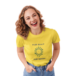 Comfortable Women Regular Fit Tshirt in Yellow - 180 GSM | Fullmoon Styles