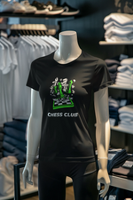 Black Regular Fit Tshirt - Chess Club Women Regular Fit Tshirt 180 Design | Women Fashion