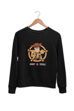 Premium Black Regular Fit Sweatshirt for Women - 320 GSM Cotton | Fullmoon Styles