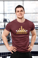 Maroon Regular Fit Tshirt - Chess Think Before You Move Men Regular Fit Tshirt 180 Design | Men Fashion