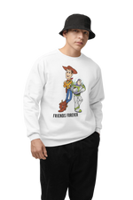 Premium White Regular Fit Sweatshirt for Men - 320 GSM Cotton | Fullmoon Styles