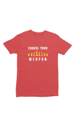 Women Regular Fit Tshirt - Chess Choose Your Weapon Women Regular Fit Tshirt 180 Red | Fullmoon Styles