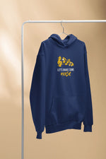 Premium Navy Blue Regular Fit Hoodie for Men - 320 GSM Cotton | Fullmoon Styles