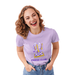 Chess Club Women Regular Fit Tshirt 180 Lavender Regular Fit Tshirt - Premium Cotton Women Wear