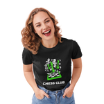 Chess Club Women Regular Fit Tshirt 180 Black Regular Fit Tshirt - Premium Cotton Women Wear