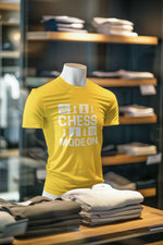 Yellow Regular Fit Tshirt - Chess Mode On Men Regular Fit Tshirt 180 Design | Men Fashion