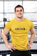 Comfortable Men Regular Fit Tshirt in Yellow - 180 GSM | Fullmoon Styles