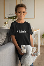Black Regular Fit Tshirt - Chess Think Kids Regular Fit Tshirt 180 Design | Kids Fashion