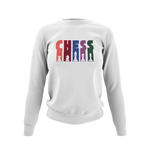 Women Regular Fit Sweatshirt - Chess Women Regular Fit Sweatshirt 320 White | Fullmoon Styles