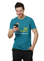 Comfortable Men Oversized in Teal Blue - 240 GSM | Fullmoon Styles