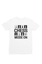 Men Regular Fit Tshirt - Chess Mode On Men Regular Fit Tshirt 180 White | Fullmoon Styles